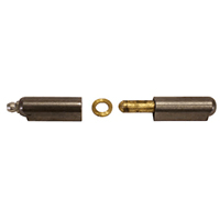 Description: 150mm Steel Weld on Hinge with Brass Pin, Brass Washer and Grease Fitting
Material: Steel
Size: 150mm
Pin: Brass
Washer: Brass
Grease Fitting: Yes
