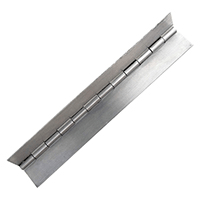 Description: Electro-galvanized Steel Piano Hinge – Continuous Hinge
Material: Steel  
Finish: Electro-galvanized
Size: 72”
