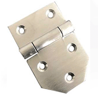 Description: Strap Hinge 
Material: Stainless Steel
Finish: Polished
