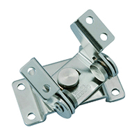 Description: Stainless Steel Torsion Hinge
Material: Stainless Steel
Size: 2-3/8” x 1-3/16” 
