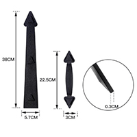 Description: 15”ABS Decorative Strap Hinge
Material: ABS  
Size: 15”
