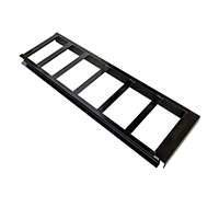 Description: 8ft Dump Trailer Ramp
Material: Steel
Finish: Power coated
Size: 96”x16”x3”
Channel: 3”
Capacity: 5000Lbs
