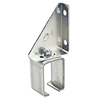Description: Single Track Bracket
Material: Steel
Finish: Zinc
