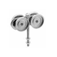 Description: Overhead Track Hanger
Material: Steel
Finish: Zinc

