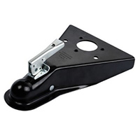 Name:A-Frame Coupler
Capacity: 5000Lbs 
Description: 2'' A-frame
SAE Class III
Finish: Black, Oil, Zinc  
Materials: Q235      
Thickness: 4MM    
Weight: 2.34KGS  
