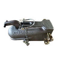 Name:Adjustable Height Coupler
Ball Size: 2''
Capacity: 10000Lbs 
Finish: Black with Bolts
and Nuts