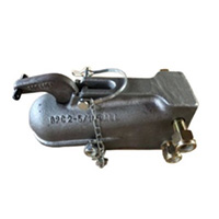 Name:Adjustable Height Coupler
Ball Size: 2-5/16''
Capacity: 15000Lbs 
Finish: Black with Bolts
and Nuts