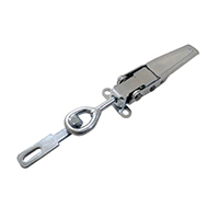 Description: Heavy Duty Adjustable Draw Latch
Material: Steel  
Finish: Zinc 
Size: 9.5”
