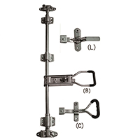 Description: Compression Lock
Material: Steel / Stainless steel  
Finish: Zinc / Polish
