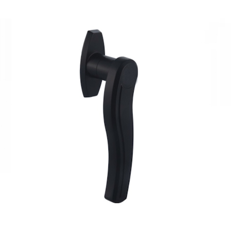 Description: Handle Lock
Material: ZDC base, handle, cylinder. Steel shaft.  
Surface: Chrome plated cylinder, power coated handle and base. Zinc plated shaft.
Remark: 90 degree turn achieve open and lock
