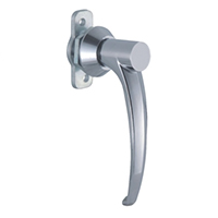 Description: Handle Lock
Material: ZDC base, handle and cylinder. Steel cam.  
Surface: Chrome plated base, handle and cylinder. Zinc plated cam
Remark: 90 degree turn achieve open and lock
