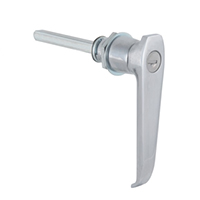 Description: Handle Lock
Material: ZDC base, handle, cylinder. Steel shaft.  
Surface: Chrome plated cylinder, handle and base. Zinc plated shaft.
Remark: 90 degree turn achieve open and lock. RH/LG open.
