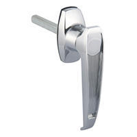Description: Handle Lock
Material: ZDC base, handle, cylinder. Steel shaft.  
Surface: Chrome plated cylinder, handle and base. Zinc plated shaft.
Remark: 90 degree or 180 degree turn achieve open and lock. RH/LG open.
