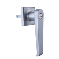 Description: Handle Lock
Material: ZDC base, handle, cylinder. Steel shaft.  
Surface: Matt chrome plated cylinder, handle and base. Zinc plated shaft. 
Remark: 90 degree turn achieve open and lock. RH/LH open
