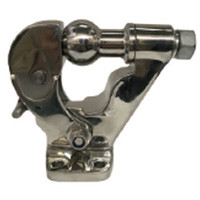 Model:TW-TY8 
Name:Pintle Hook
Product Detail 
Specification:19x12x20cm
Ball Dia.: 2''
Hole spacing: 85x45mm
Capacity: 16000Lbs 
Finish: Black Powder Coat and Black ball
Weight:6.00KGS
Car Model: Universal
